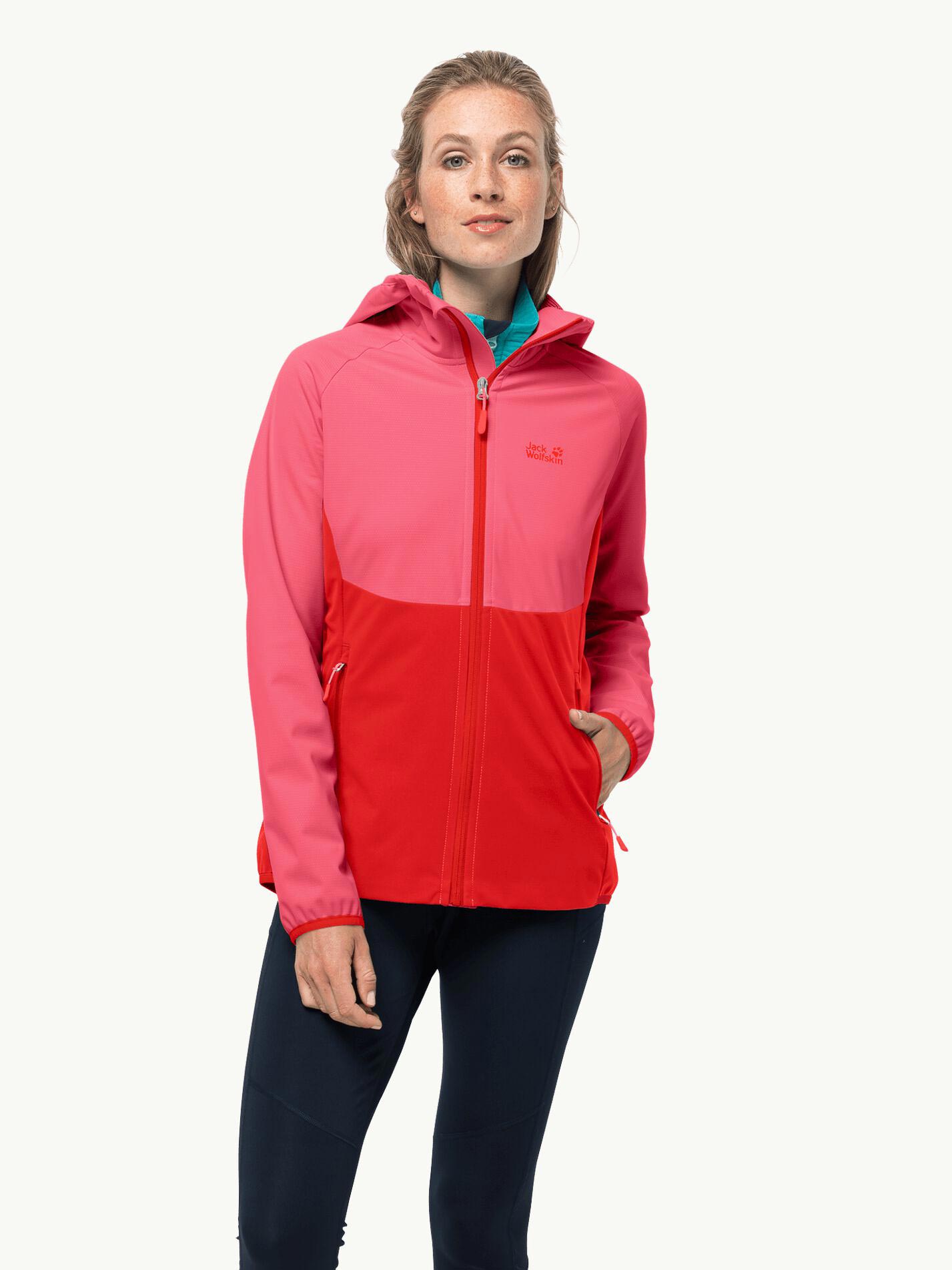 

Куртка Jack Wolfskin GO HIKE SOFTSHELL W, розовый