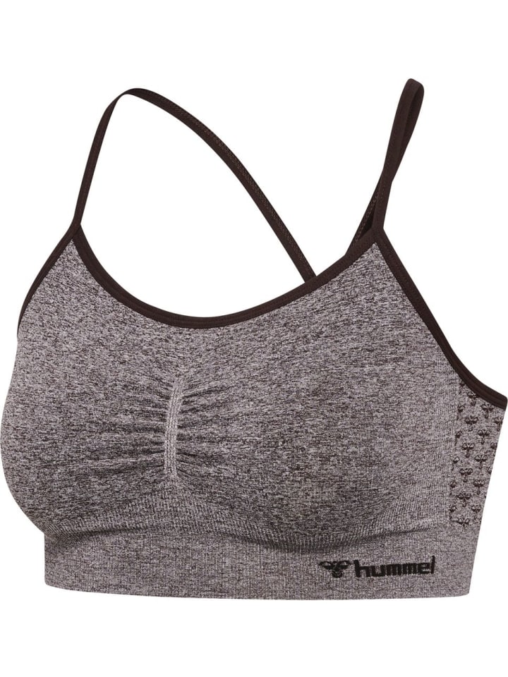 

Футболка "Hmlci Seamless Scrunch Sports Bra" коричневого цвета Hummel, Коричневый, Футболка "Hmlci Seamless Scrunch Sports Bra" коричневого цвета Hummel