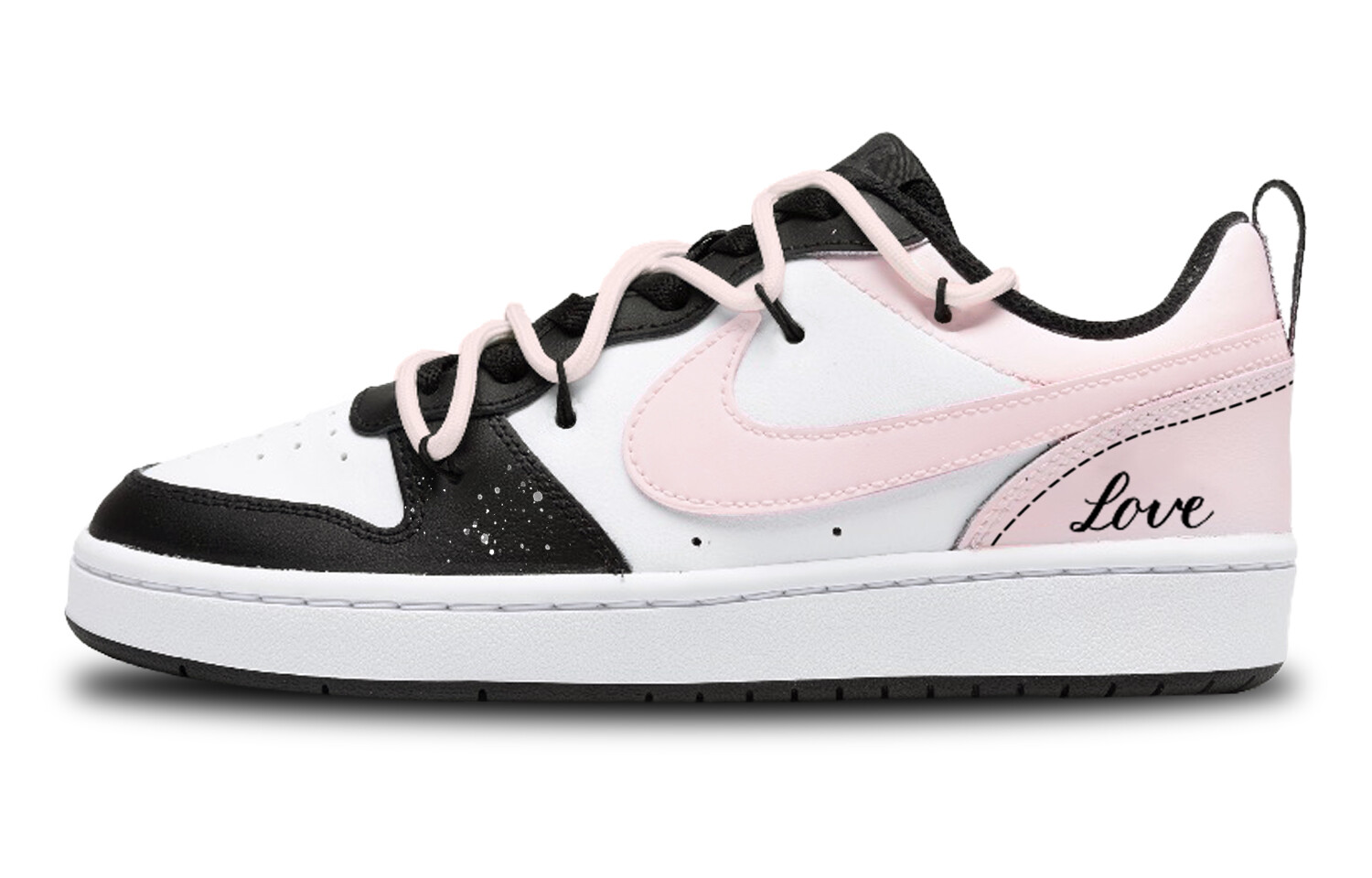 

Кроссовки Nike Court Borough 2 Skateboarding Shoes Women's Low-top Black/white/pink, белый