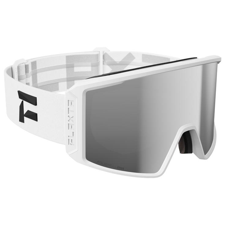 

Лыжные очки с зеркальными линзами белого и серебристого цветов Flaxta