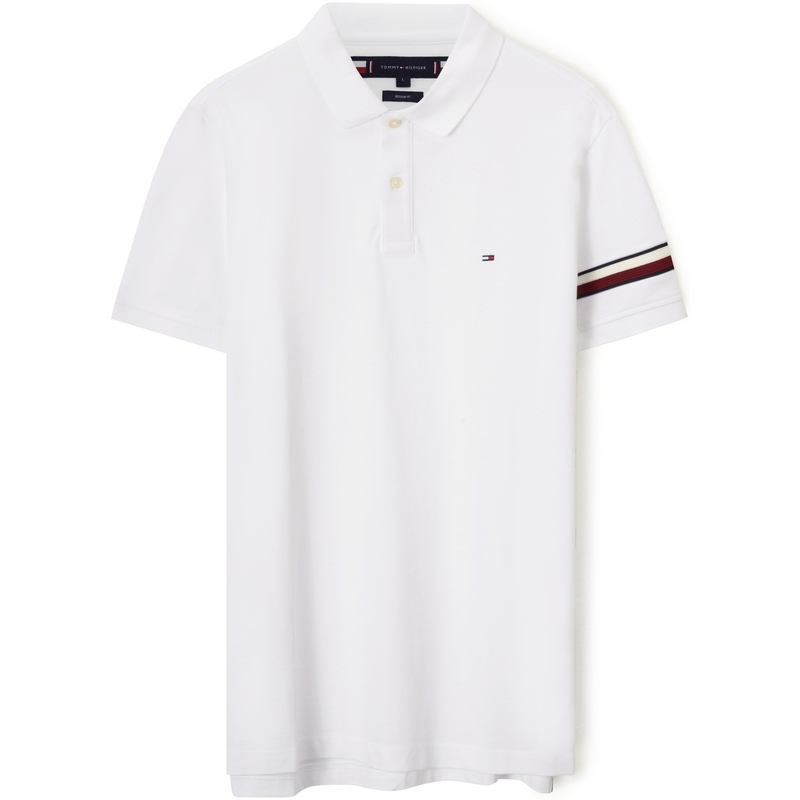

Tommy Hilfiger Белая поло для мужчин, Белый, Tommy Hilfiger Белая поло для мужчин