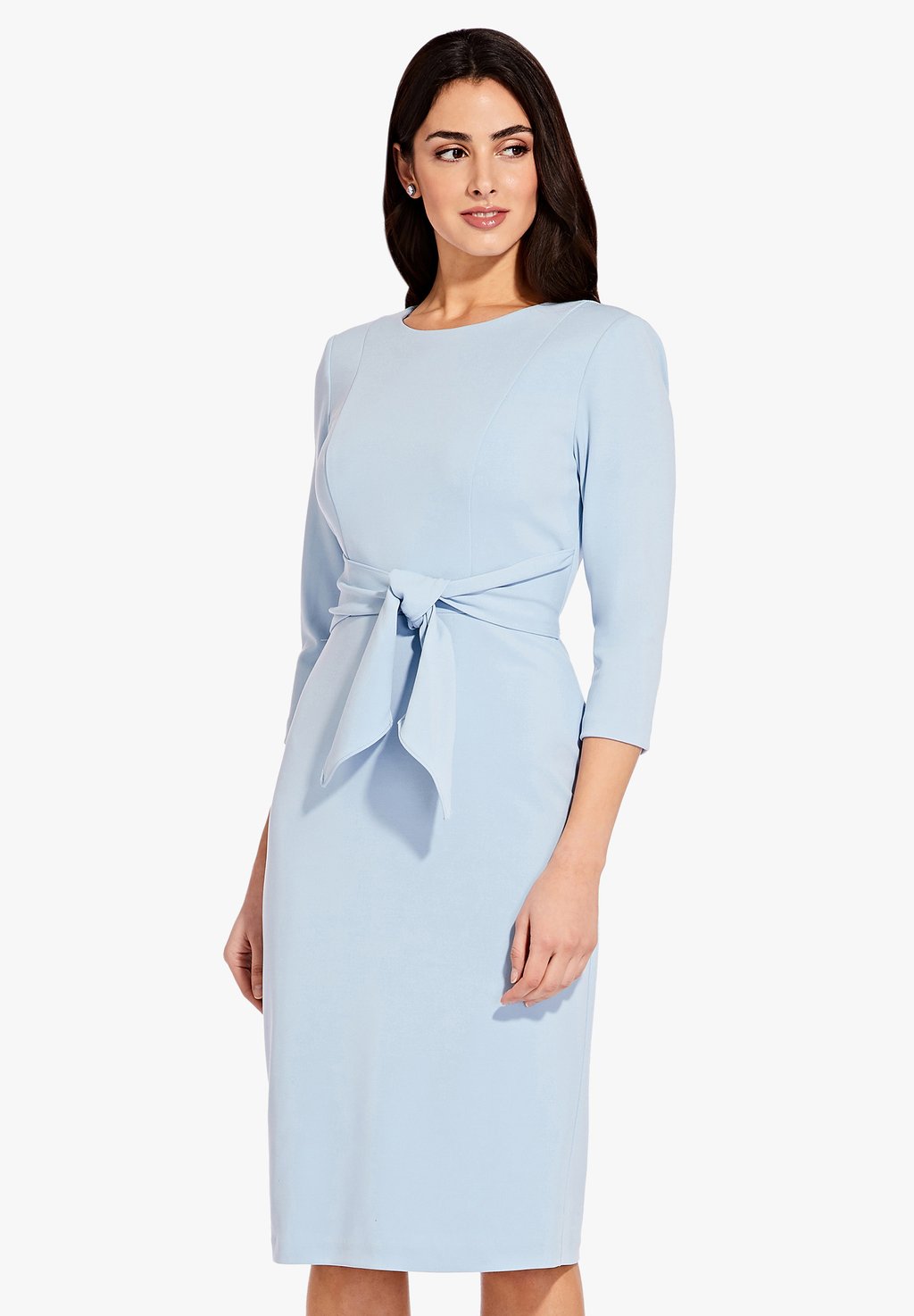

Платье-футляр TIE WAIST SHEATH Adrianna Papell, светло-голубой