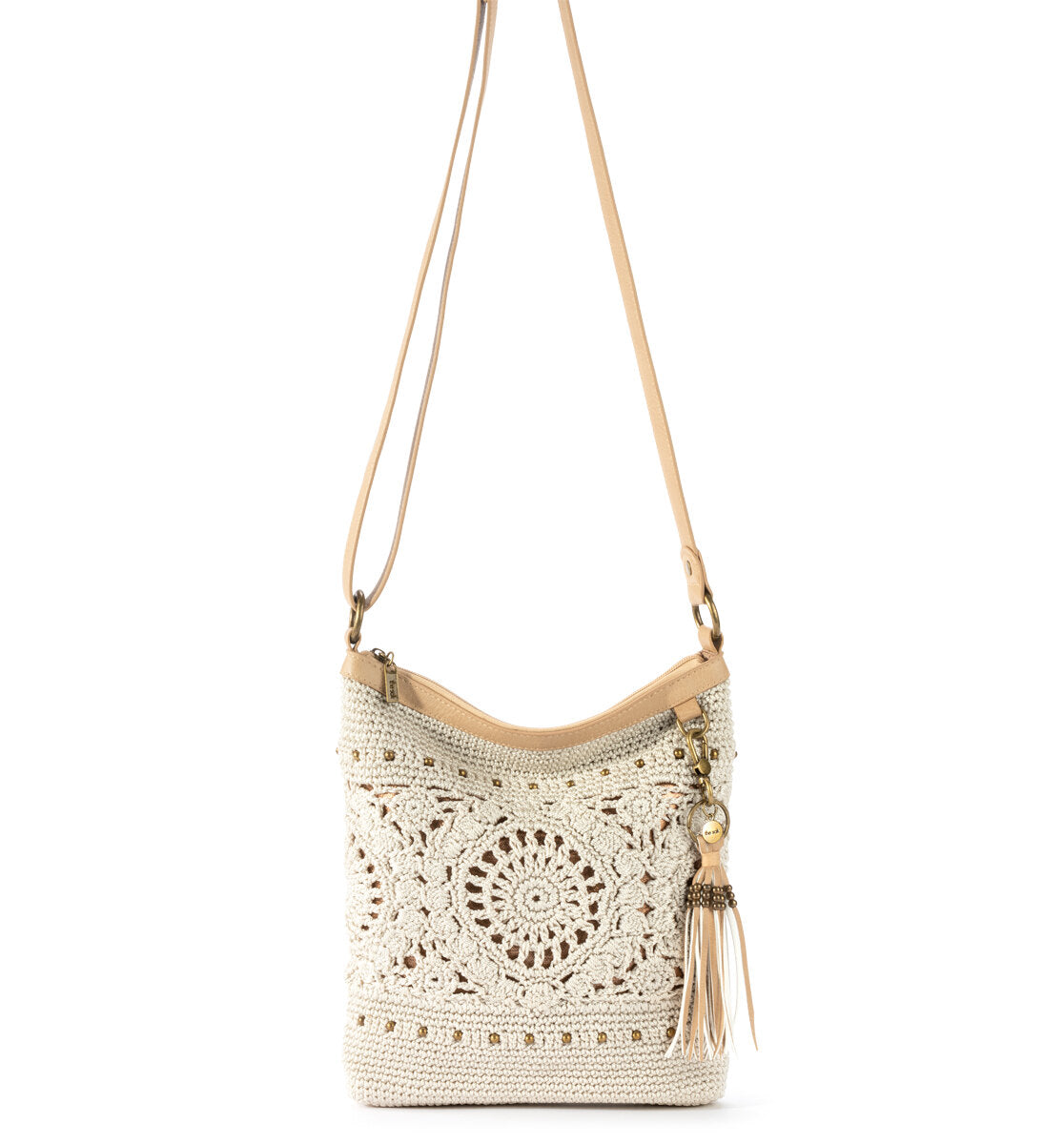 

Сумка через плечо женская The Sak, цвет hand crochet - natural medallion