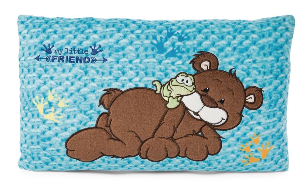 

Nici 47615 подушка медведь какао коричневый и лягушка 43х25см плюшевая Classic Bear ЗЕЛЕНЫЙ