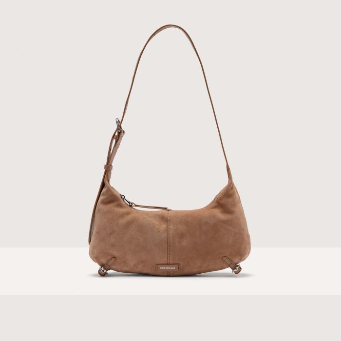 

Сумка через плечо Coccinelle Abigail suede bimaterial small, цвет Skin