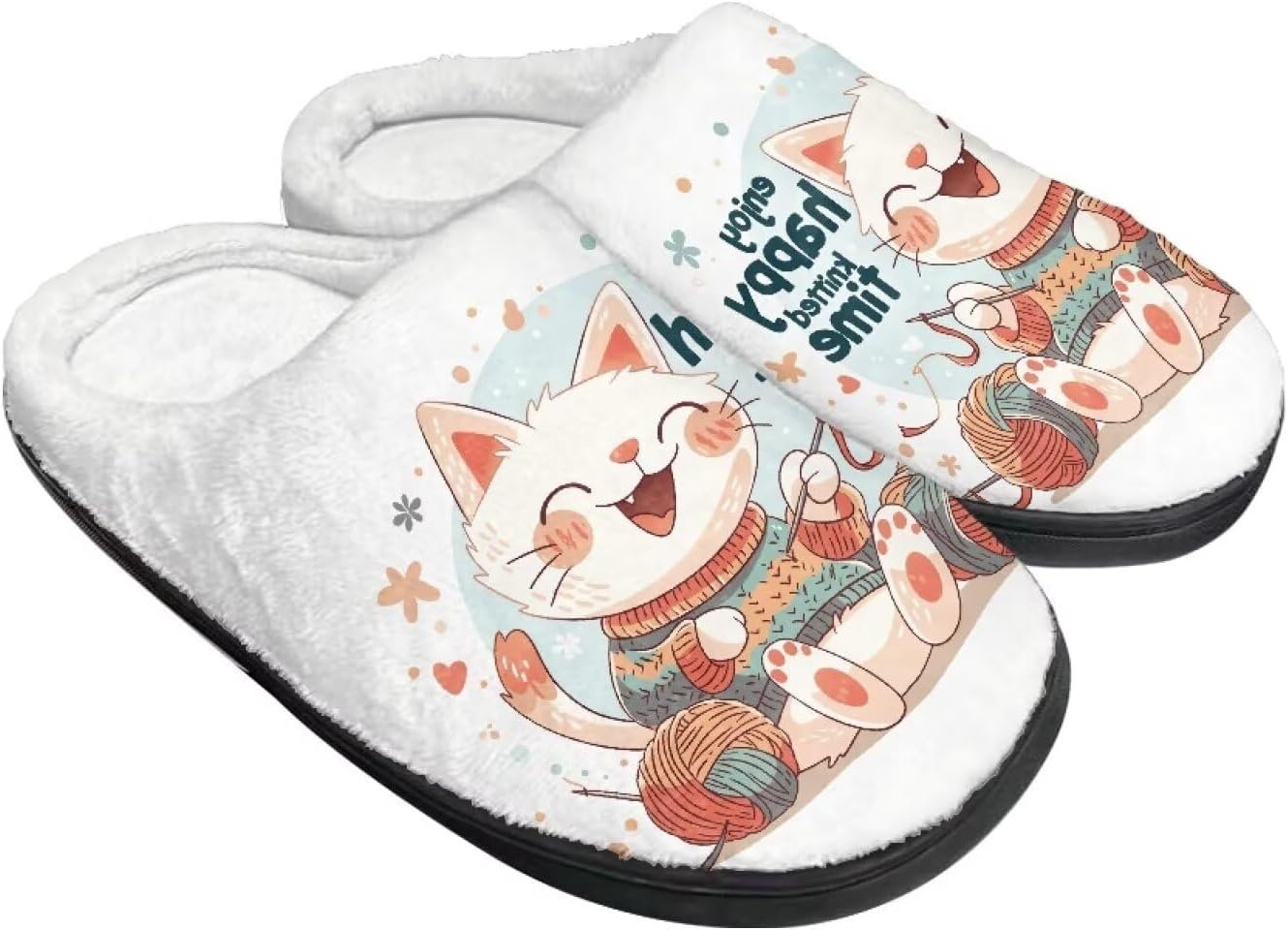 

Домашние тапочки для женщин и мужчин, теплые с эффектом памяти, пушистые тапочки Rweroyiu, мультиколор