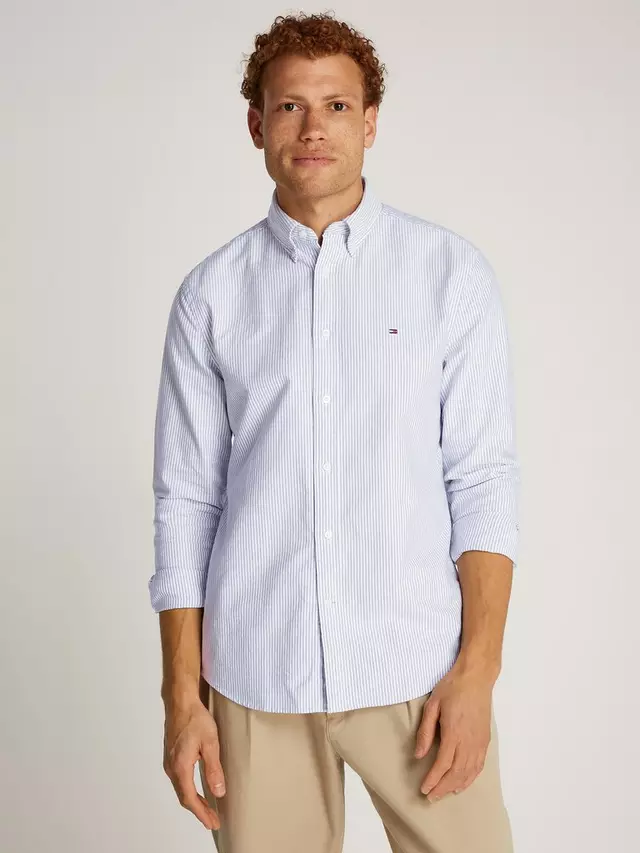 

Рубашка Tommy Hilfiger Heritage Oxford, цвет pale blue/white