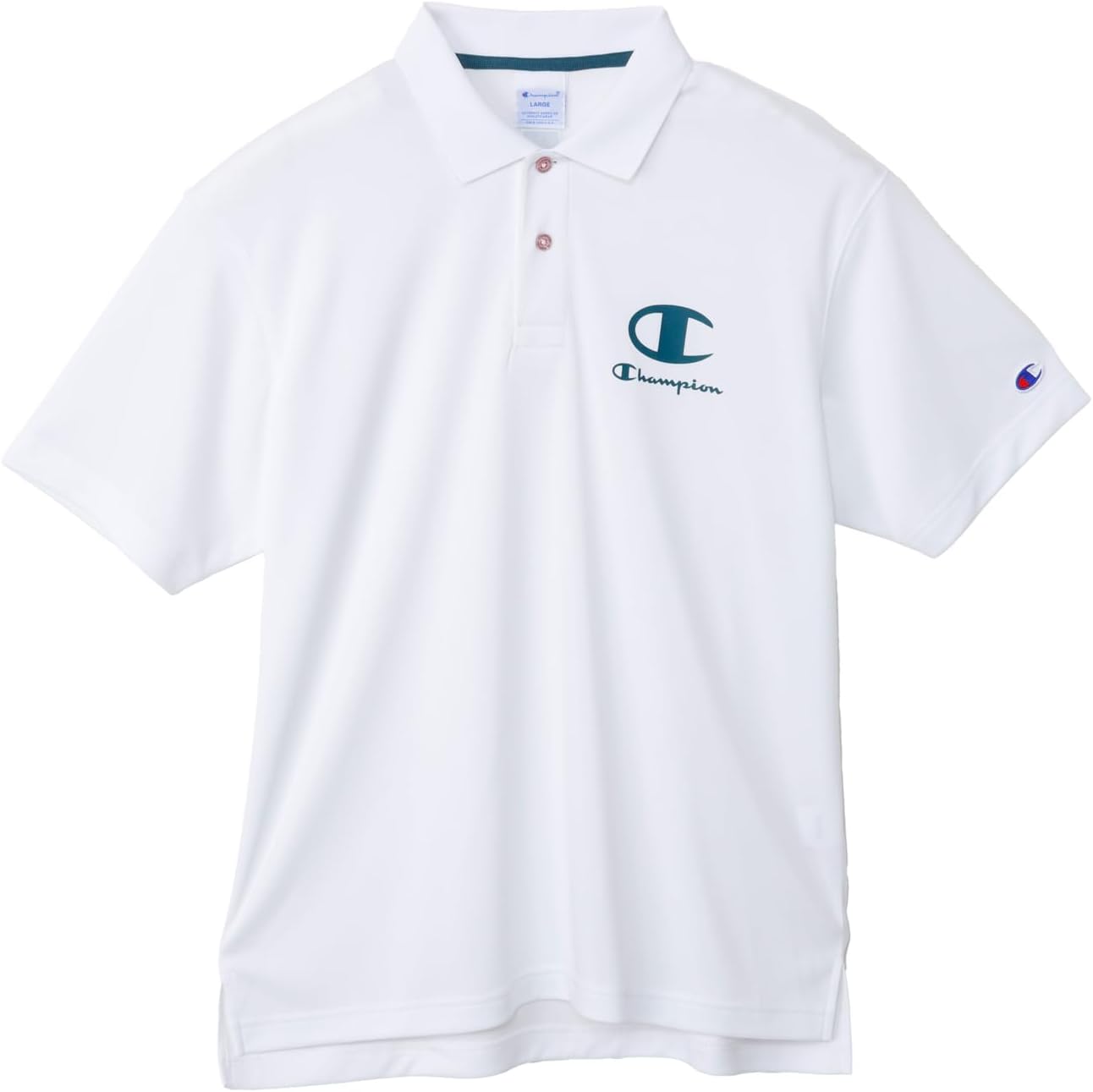 

Мужская рубашка-поло для гольфа, короткий рукав, быстросохнущая, с защитой от УФ-излучения, логотип в одной точке Champion, белый