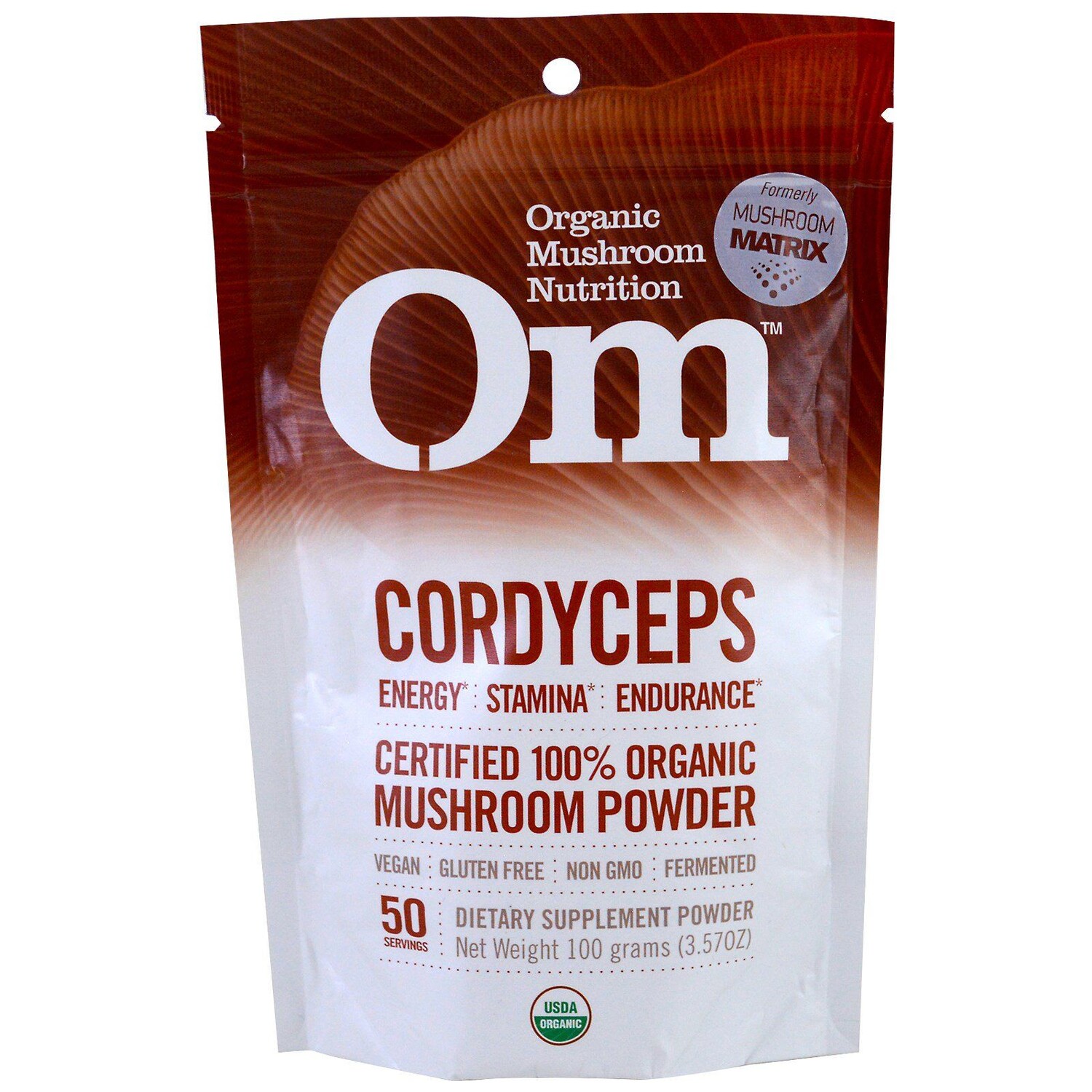 

Organic Mushroom Nutrition Кордицепс грибной порошок 3.57 унции (100 г)