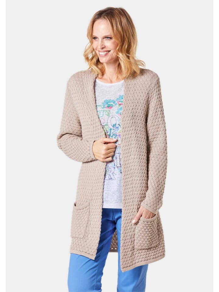 

Кардиган GOLDNER Strickjacke, цвет kiesel