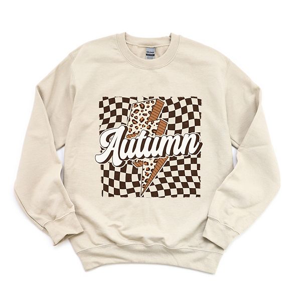 

Осенняя молния в клетку - женский графический свитшот Simply Sage Market, Dust, Зеленый, Осенняя молния в клетку - женский графический свитшот Simply Sage Market, Dust