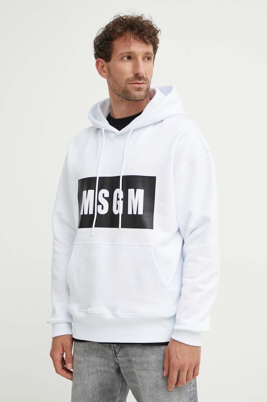 

Хлопковая толстовка MSGM, белый