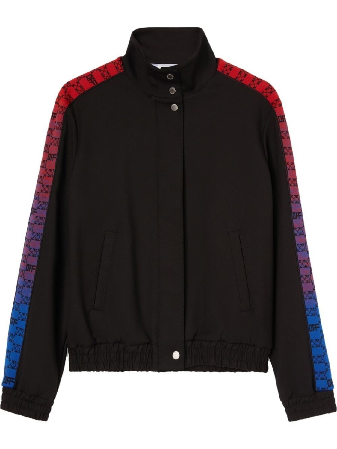 

Off-White спортивная куртка с монограммой, черный