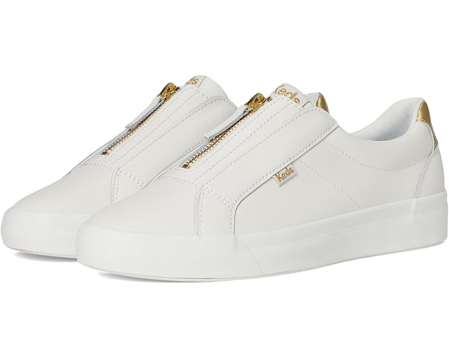 Кроссовки Keds Pursuit Zip, цвет Snow White/Gold Leather