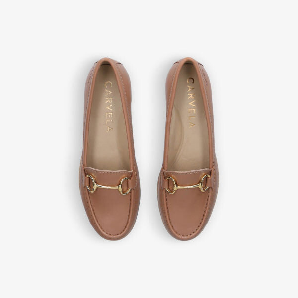 Нажмите 2 кожаные лоферы Carvela Comfort, коричневый — фото 2