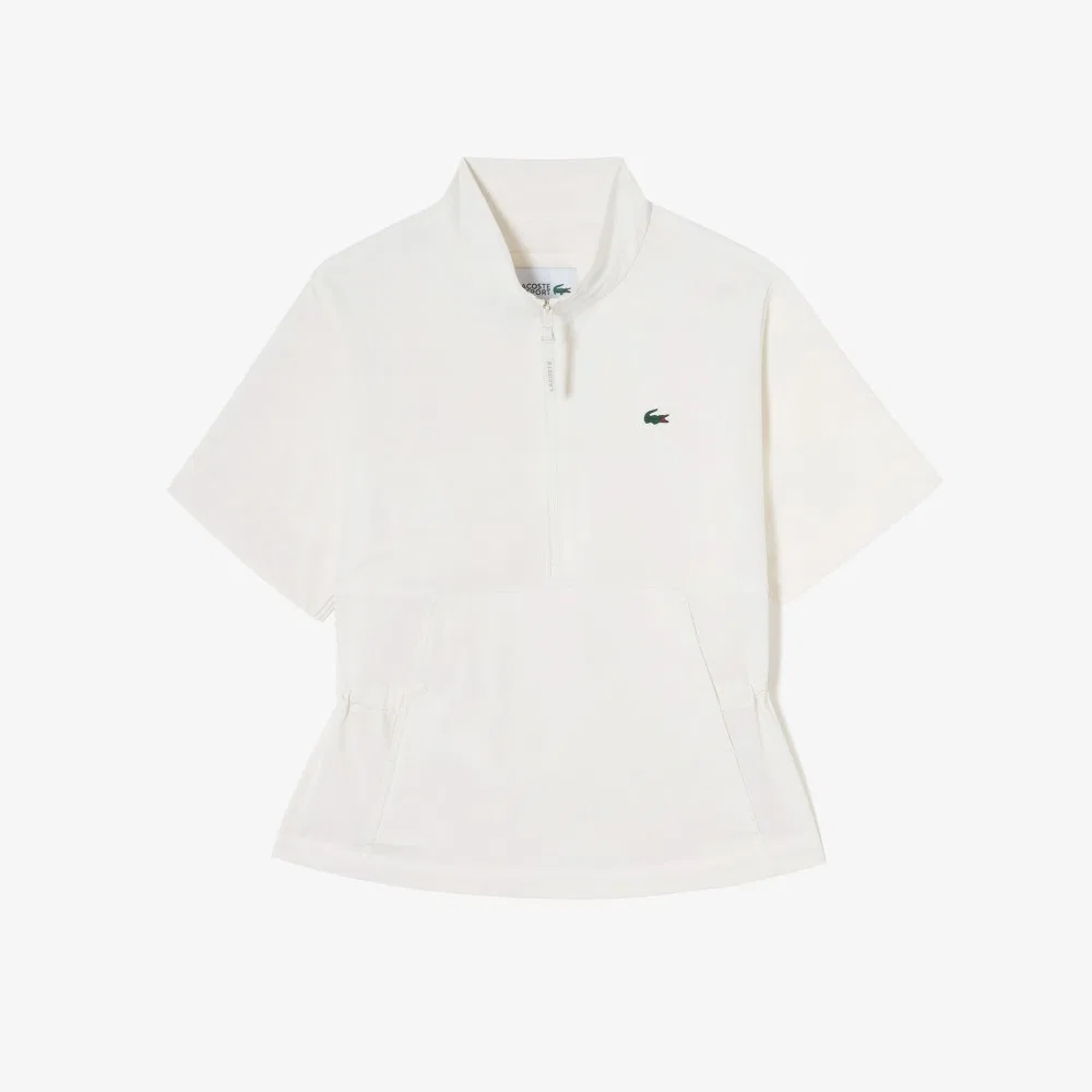 Анорак Lacoste с коротким рукавом, молочно-белый