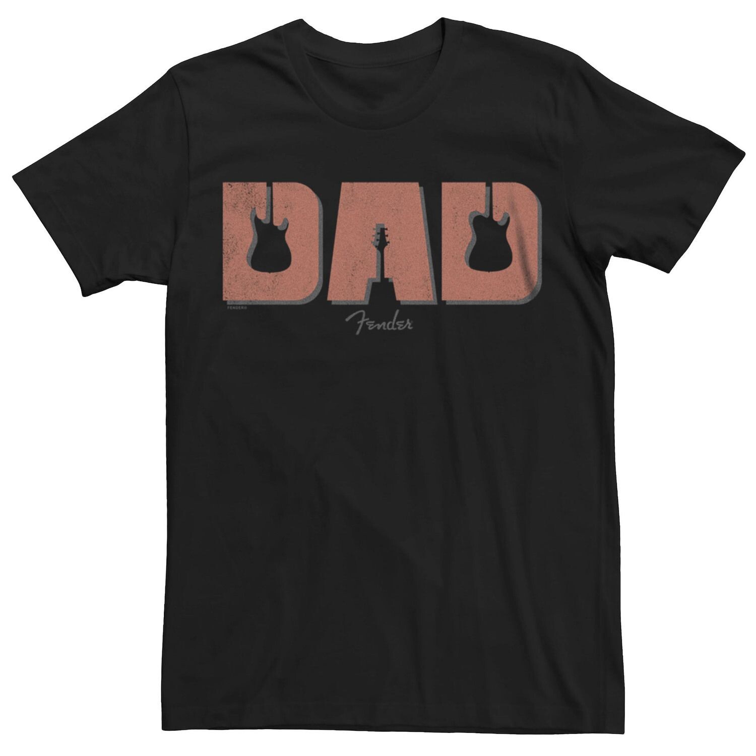 

Мужская футболка Fender Dad Guitars Silhouettes с графическим рисунком Licensed Character
