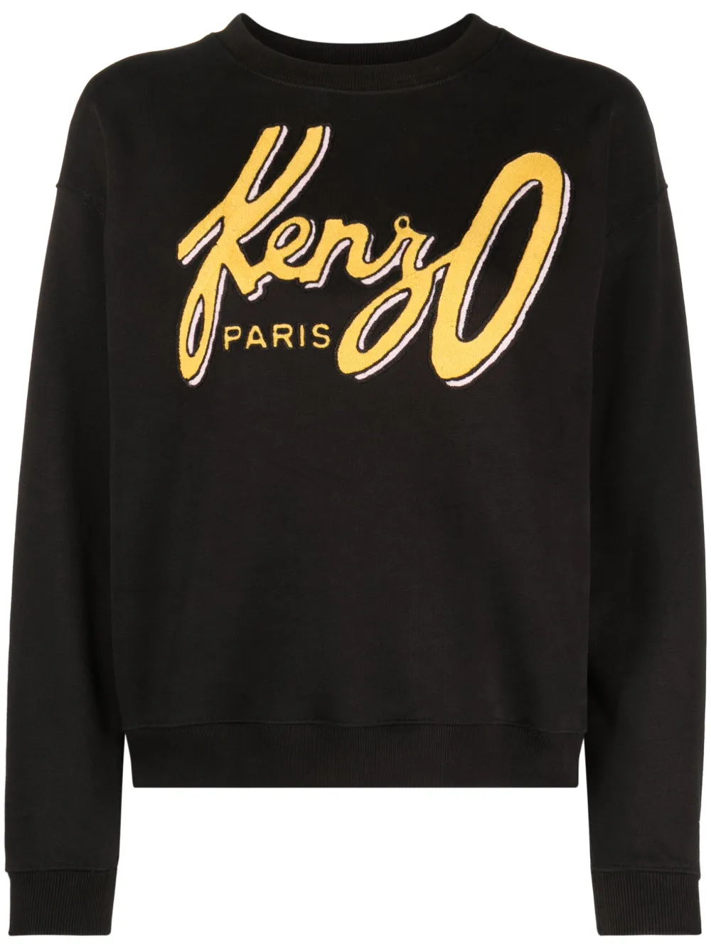 

Флисовая толстовка с вышитым логотипом Archive Logo KENZO, черный