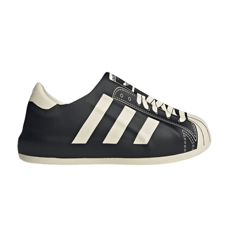 

Кроссовки adiFOM Superstar 'Black Cream White', черный