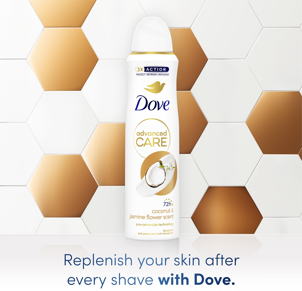 Антиперспирант Advanced Care с ароматом кокоса и жасмина для женщин Dove, 150 мл — фото 3