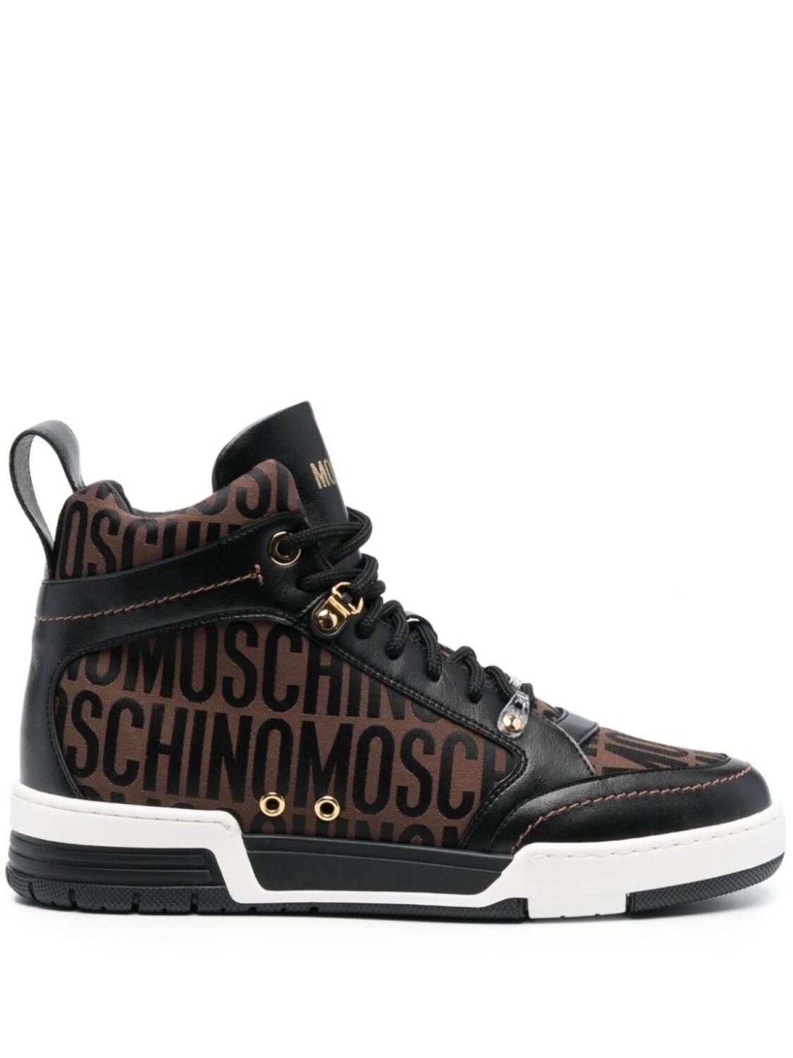 

Moschino высокие кроссовки с логотипом, коричневый, Серый;коричневый, Moschino высокие кроссовки с логотипом, коричневый