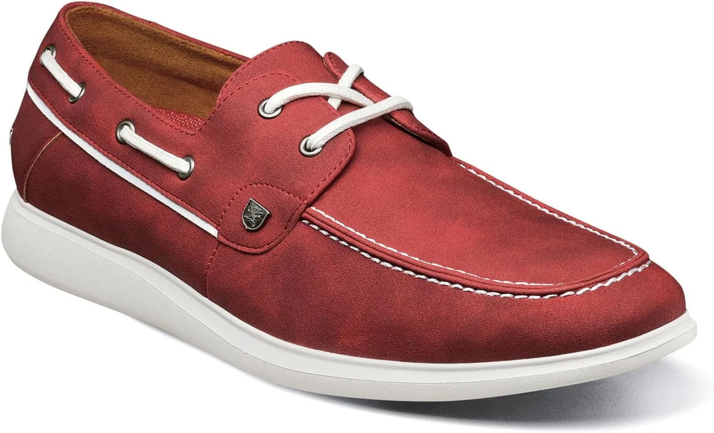 Мужские лодочные туфли Stacy Adams Reid, Red Excursion Plain Getaway Solids — фото 3