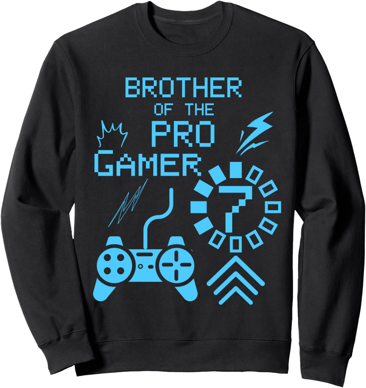 

Толстовка для вечеринки в честь 7-летия в стиле видеоигр «Брат профессионального геймера» Family Look Video Gamer Theme Decorations Gifts, черный