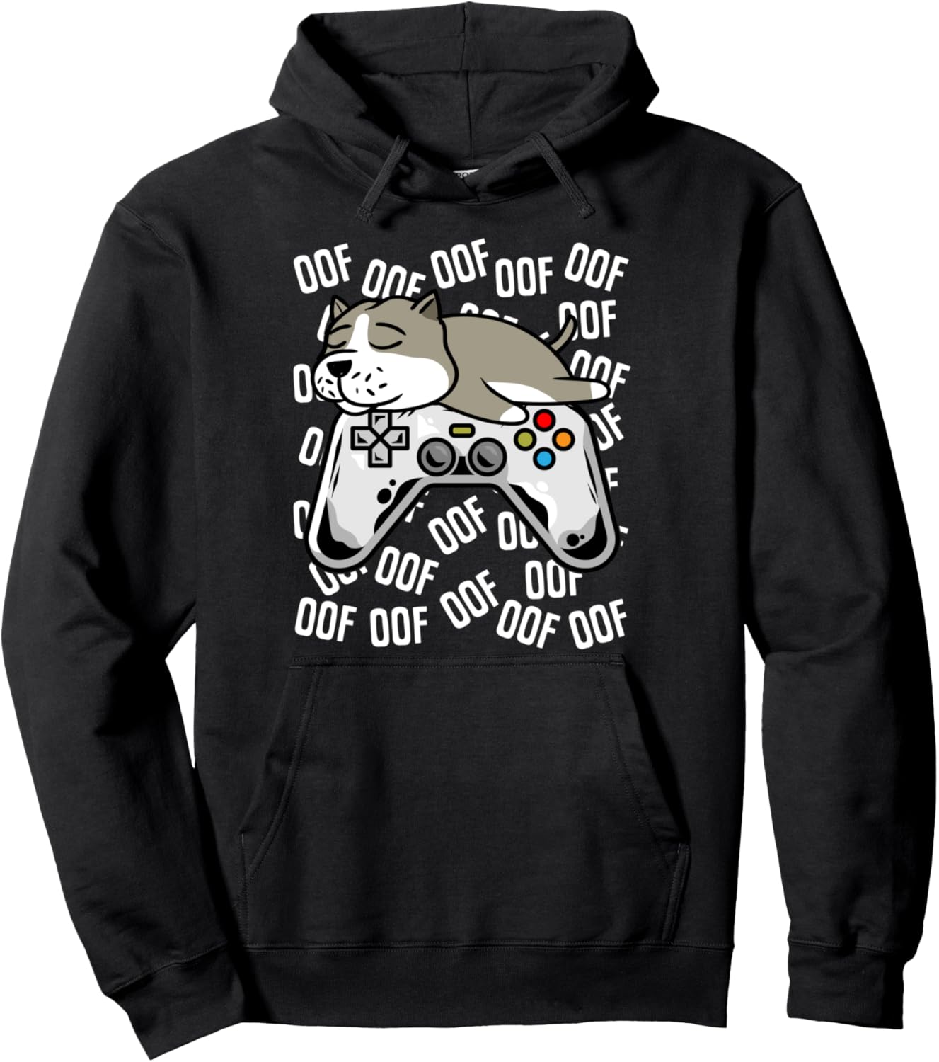 

Толстовка с капюшоном Pitbull Video Game NoobOof для детей, мальчиков и девочек. Подарок Funny Gamer Sweater By Crushretro, черный