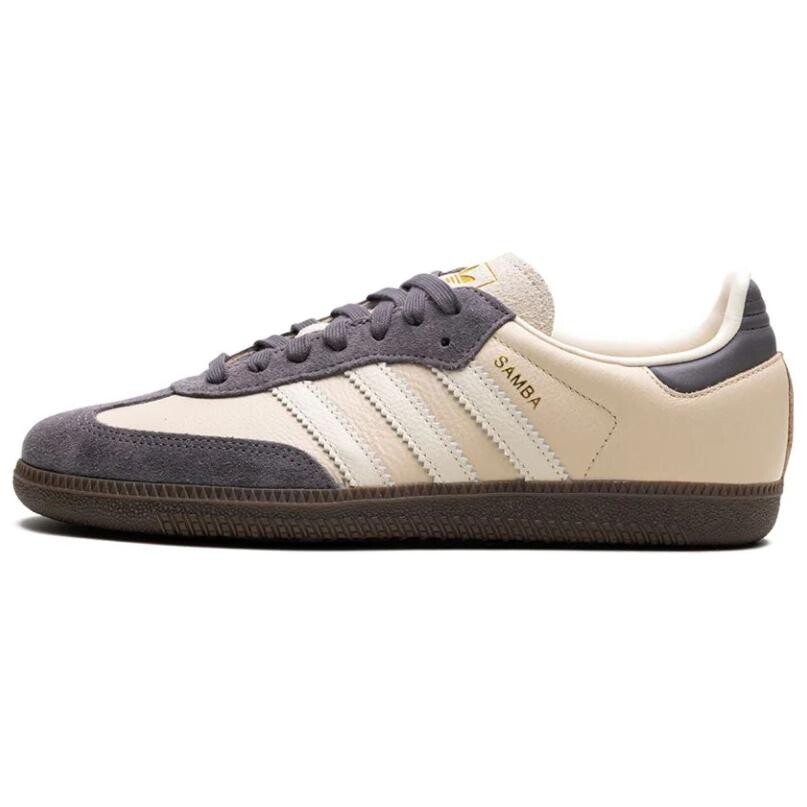 

Кроссовки adidas Samba Women's OG 'Crystal Sand Charcoal', белый/фиолетовый