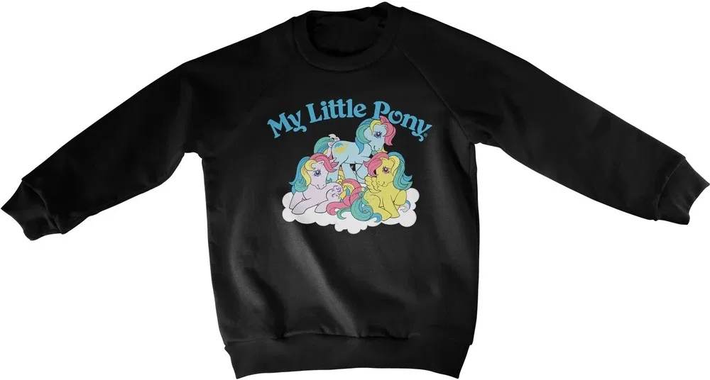 Свитшот детский с пони, My Little Pony, черный