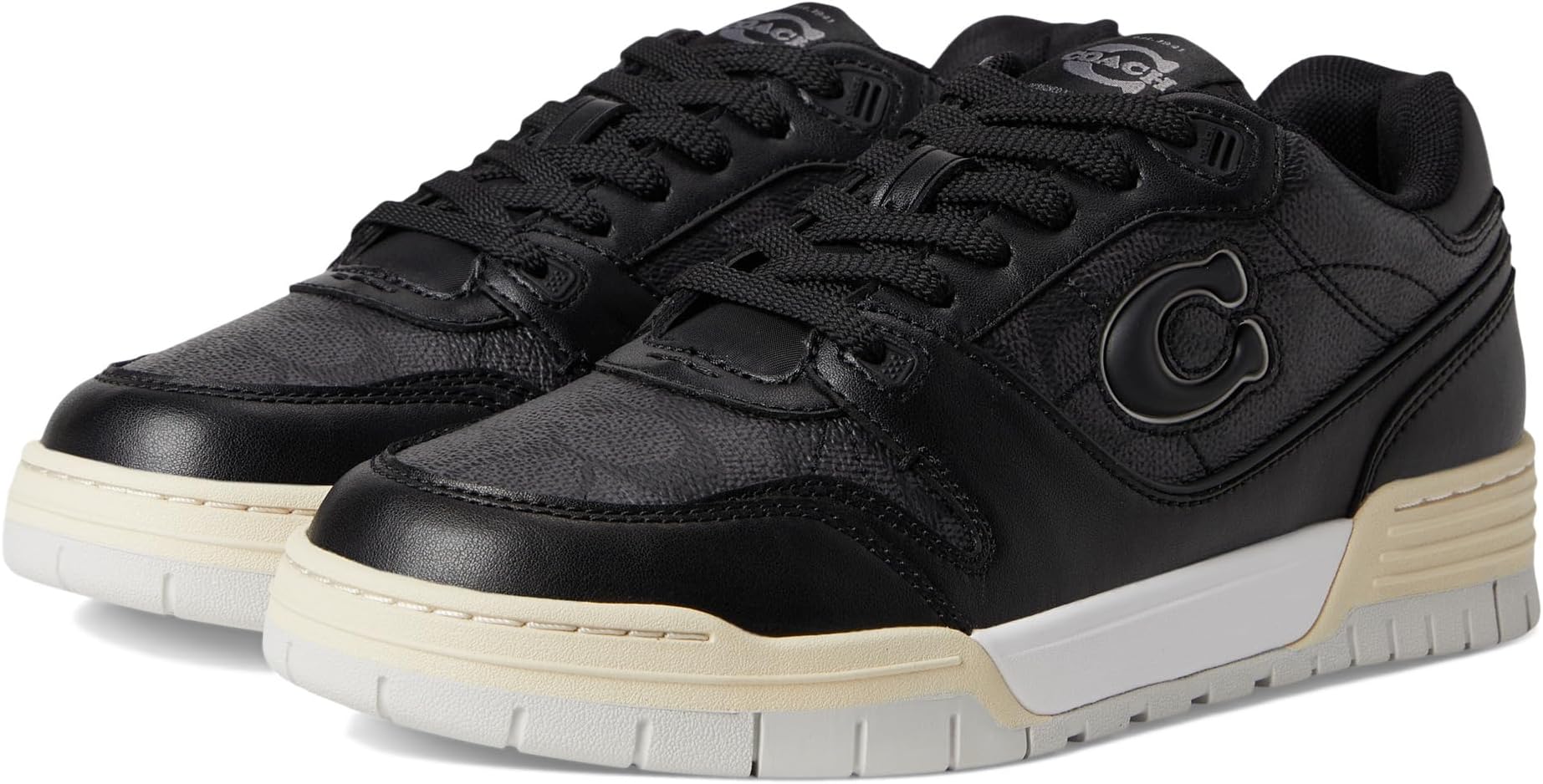 Кроссовки COACH Soho Sneakers with Signature Canvas, цвет Charcoal/Black