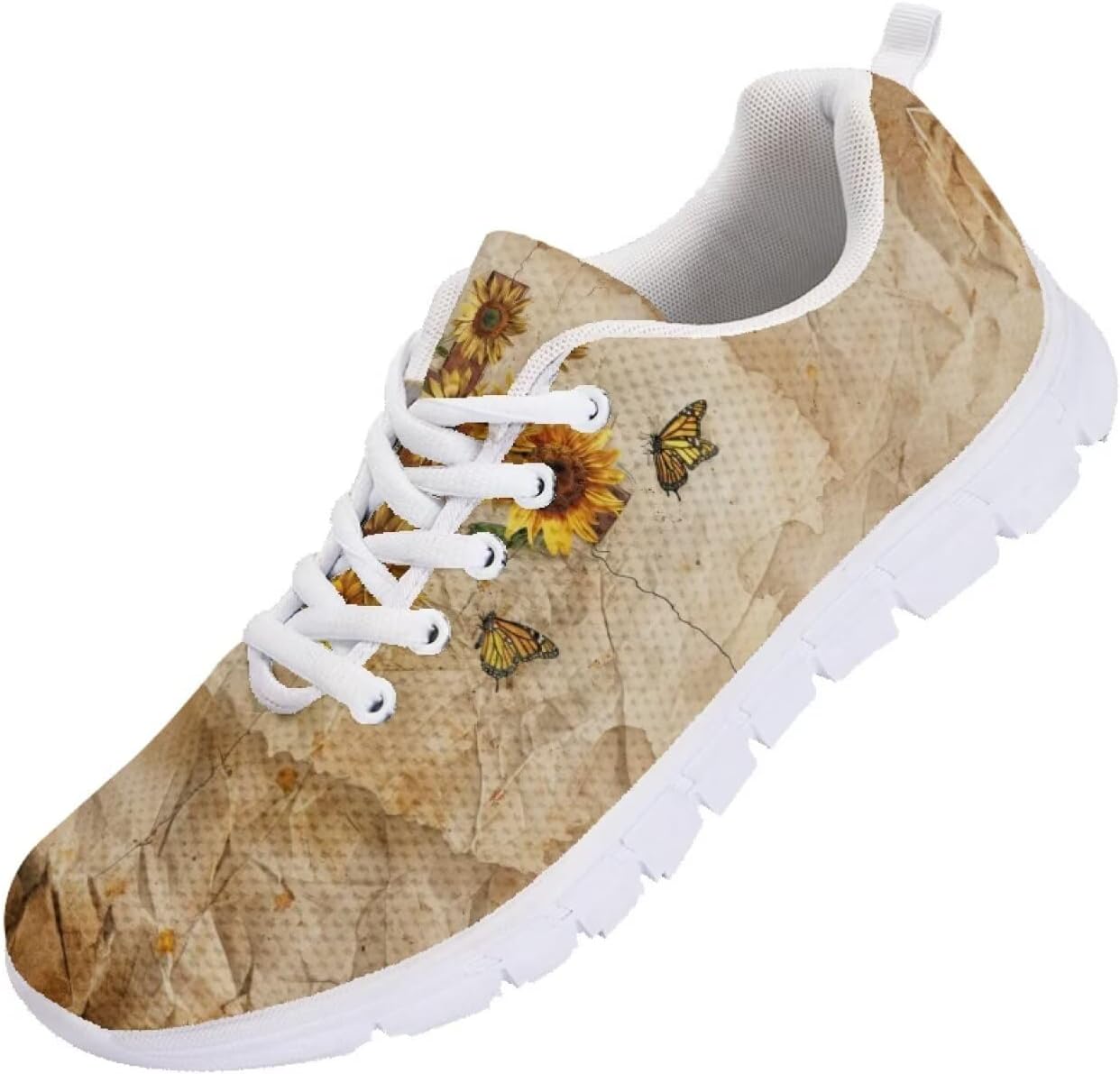 

Мужские кроссовки Funnydude с забавным принтом, легкие и дышащие, для бега и зала, осенние, Sunflower Cross