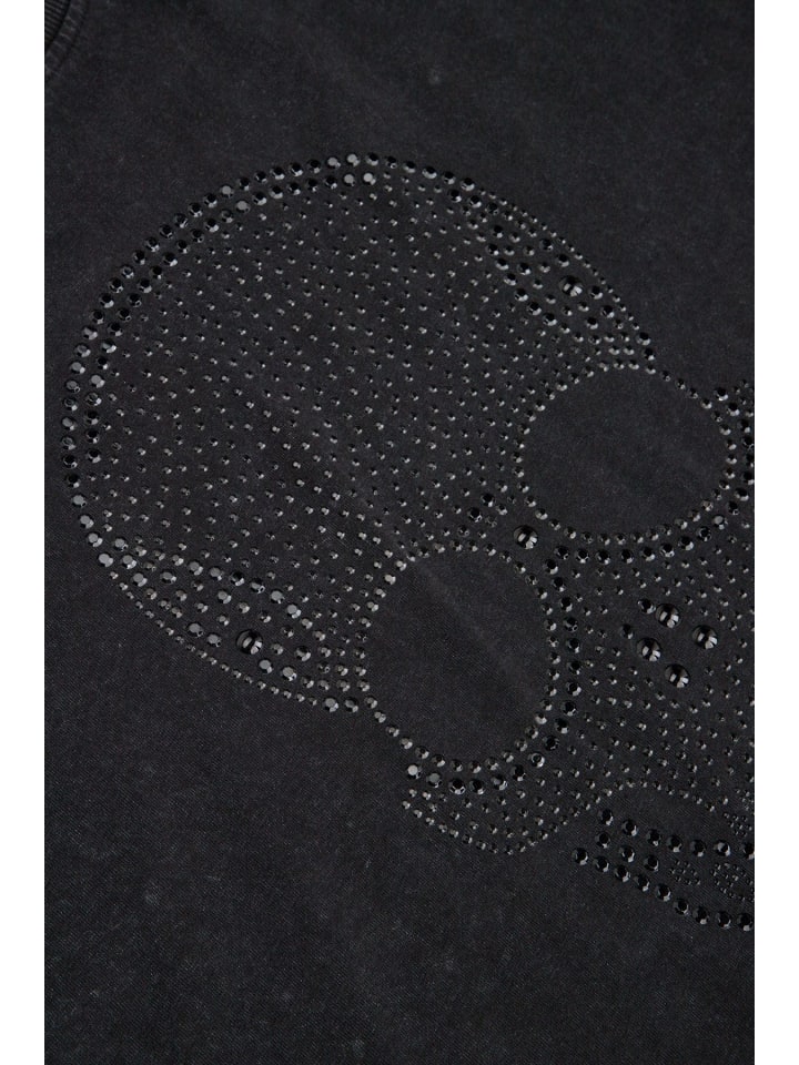 Футболка с короткими рукавами из хлопка серого цвета Coccodrillo — фото 4
