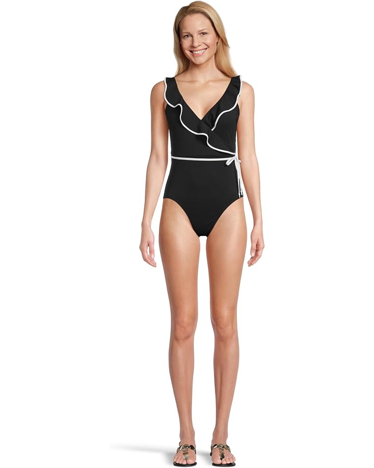 

Купальник Tommy Bahama Island Cays Cabana Wrap One-Piece, черный