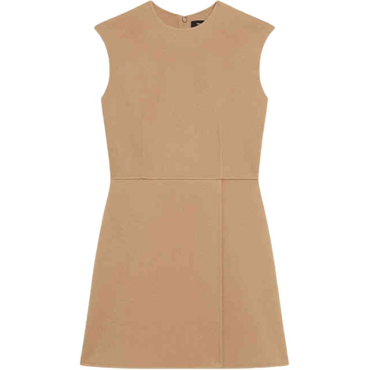 

Мини-платье-юбка с запахом THEORY, коричневый