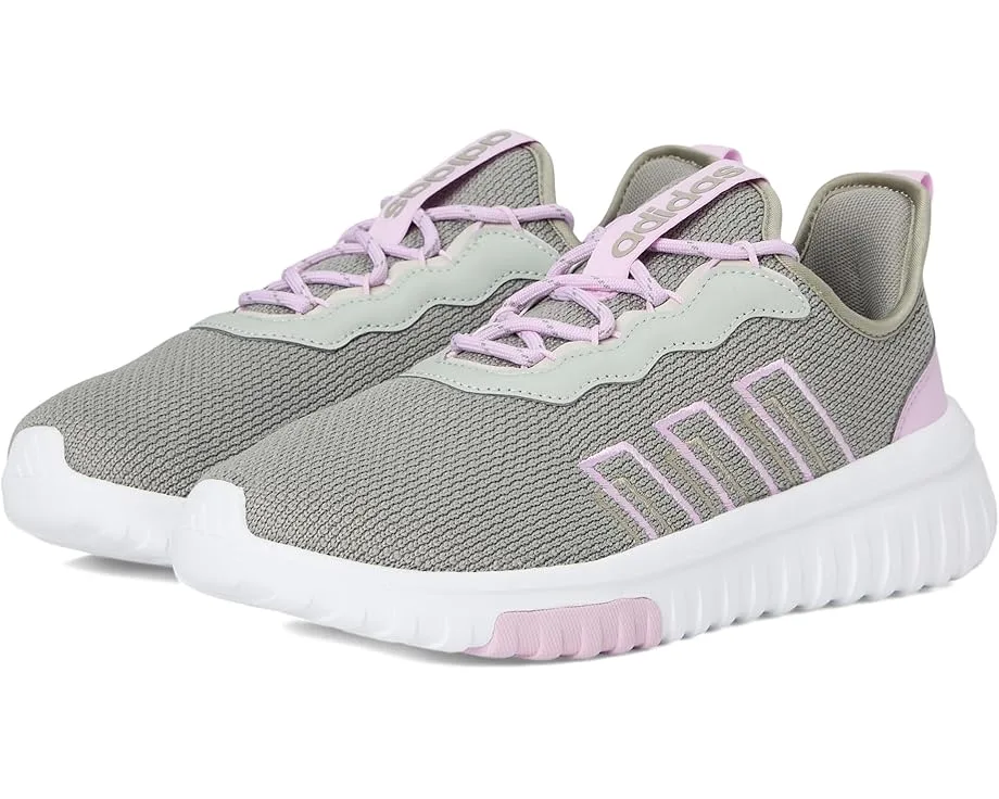Кроссовки Adidas Kids Kaptir Flow 2.0 Shoes (Little Kid/Big Kid), Silver Pebble/Bliss Lilac/Wonder Silver