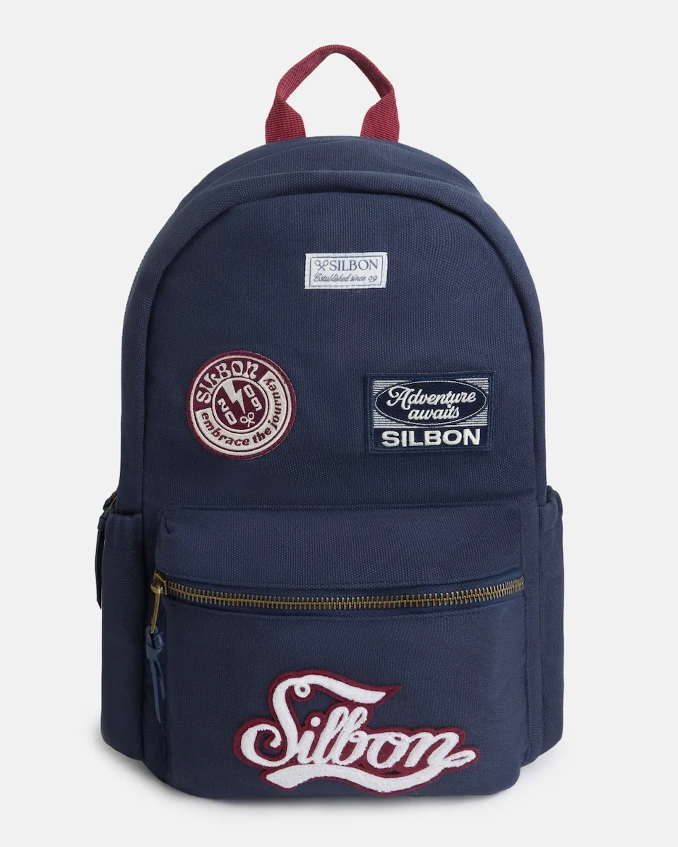 

Мужской спортивный рюкзак с синими нашивками Silbon
