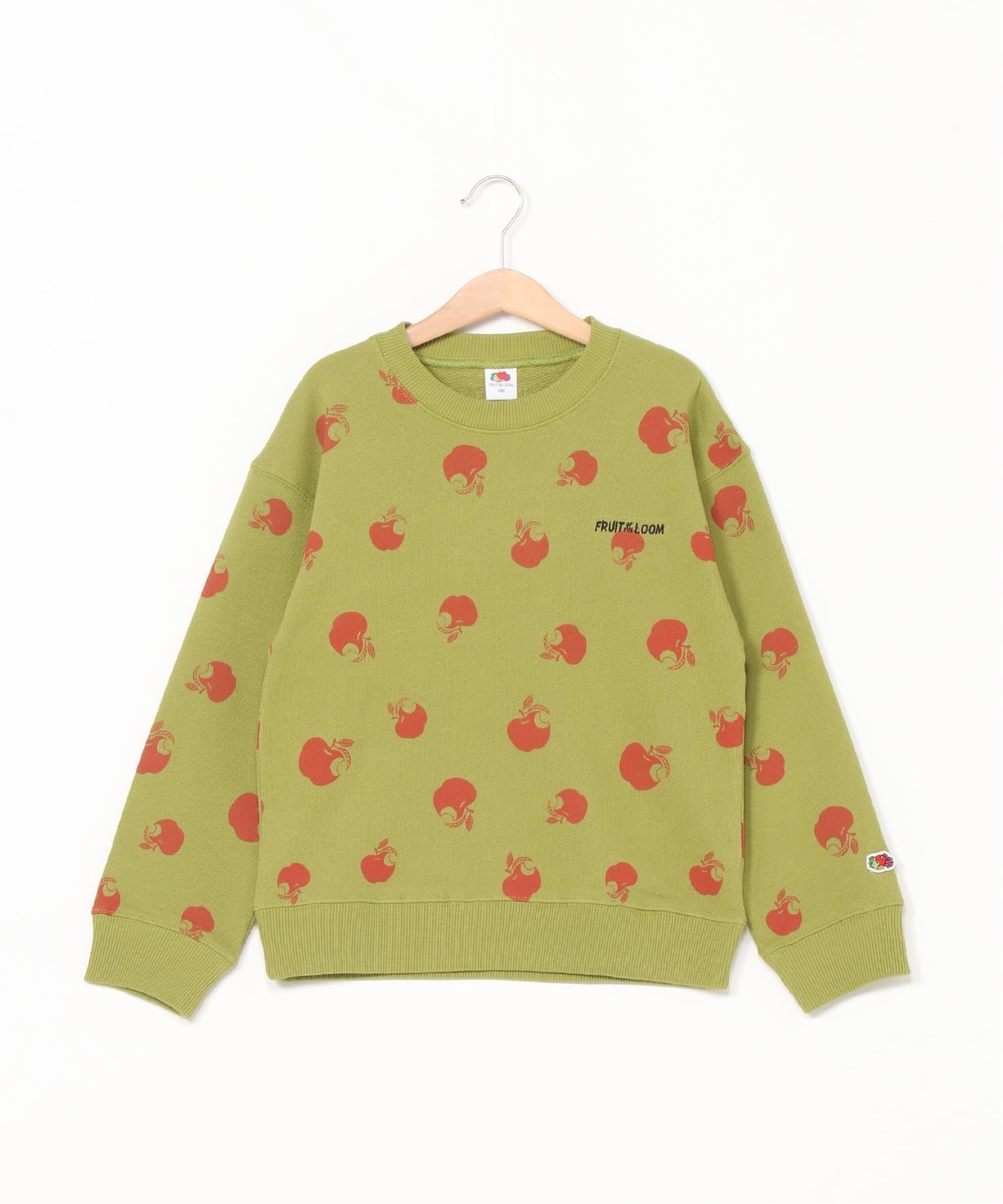 FRUIT OF THE LOOM/(K) Толстовка с принтом по всей поверхности, Green heather