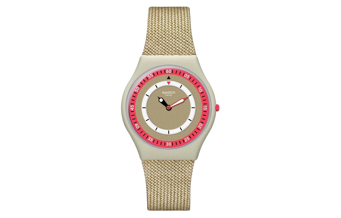 

SWATCH Часы Women's 34mm Beige Watch SS09T102, Beige Watch Dial