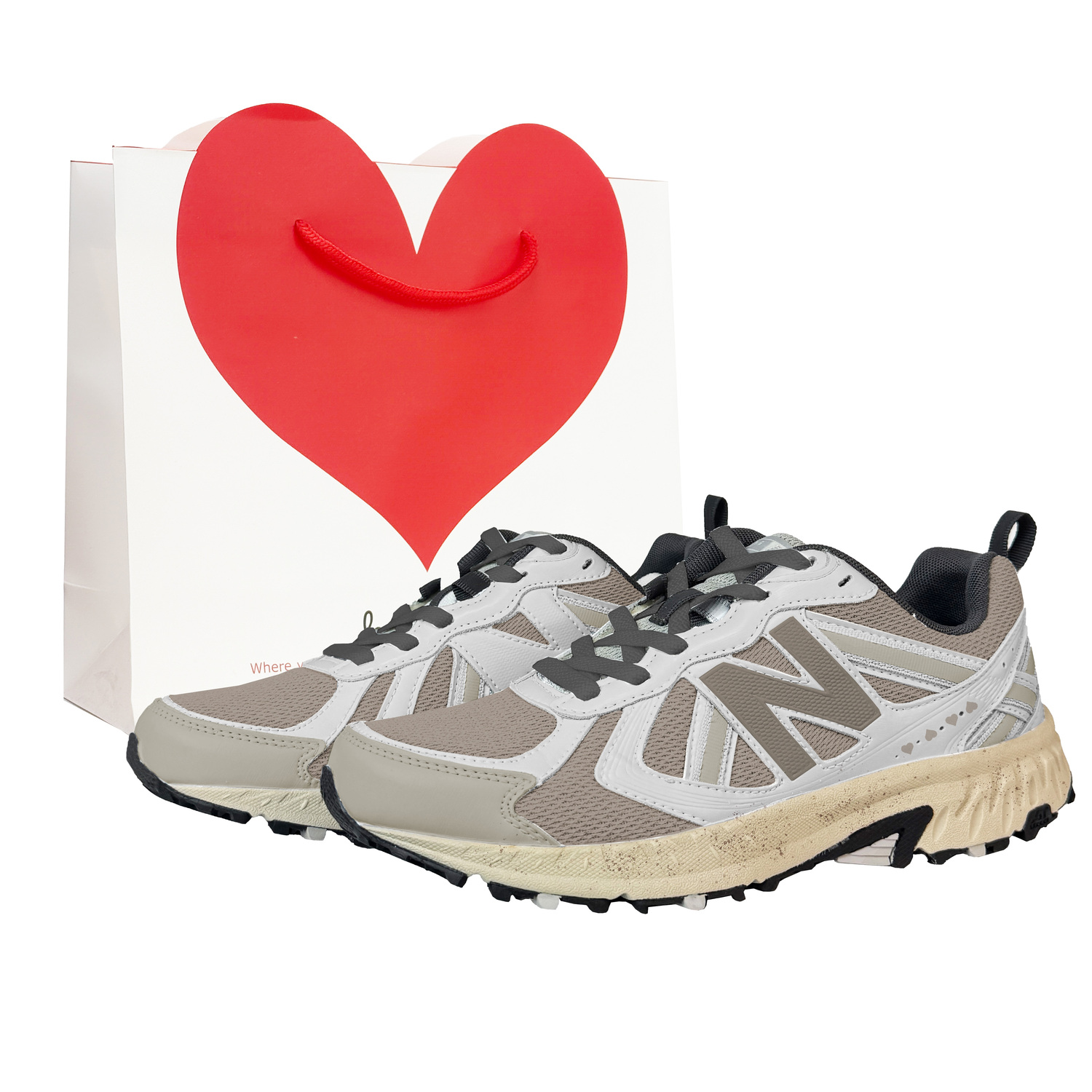 

New Balance Кроссовки для бега NB 410 V5 Abrasion Resistant Low top Unisex серо-коричневые