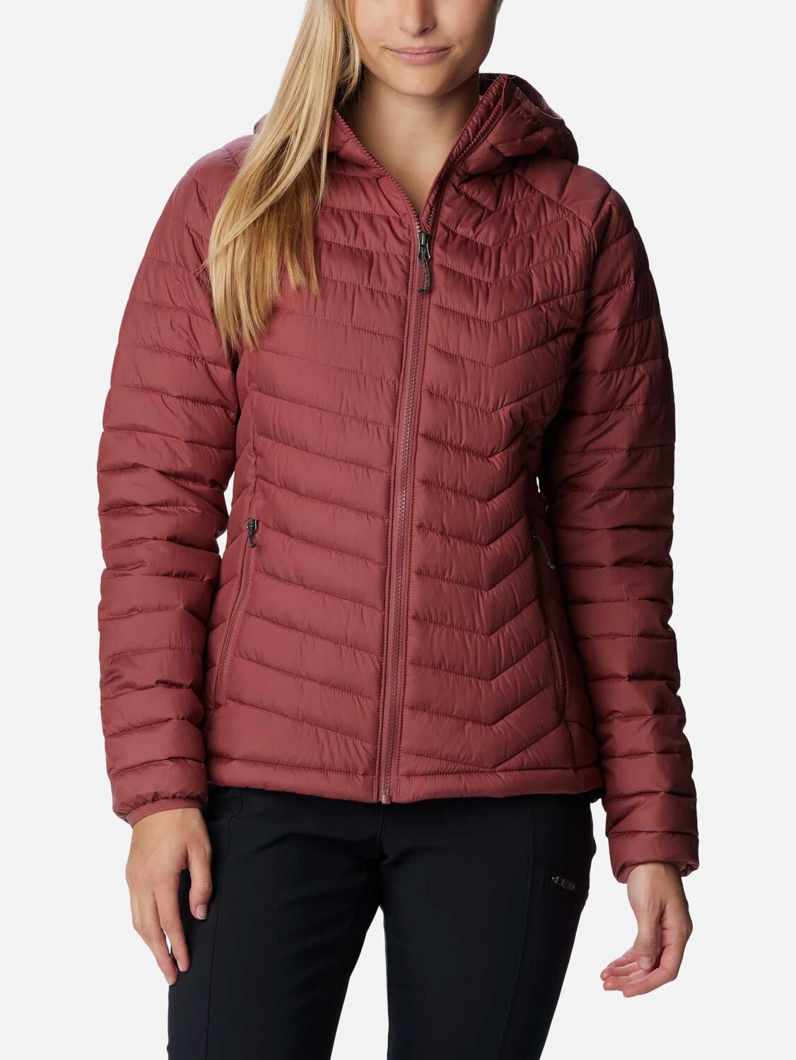 

Куртка Columbia Powder Lite Hooded, фиолетовый