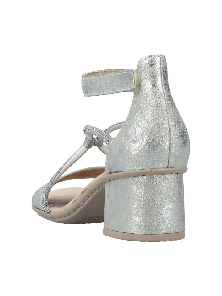 Классические босоножки rieker Komfort Sandalen, серебряный — фото 3