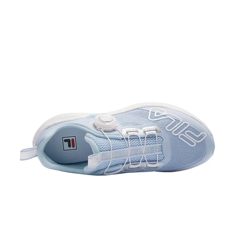 Детские дышащие кроссовки для бега с низким верхом Blue White FILA KIDS — фото 3