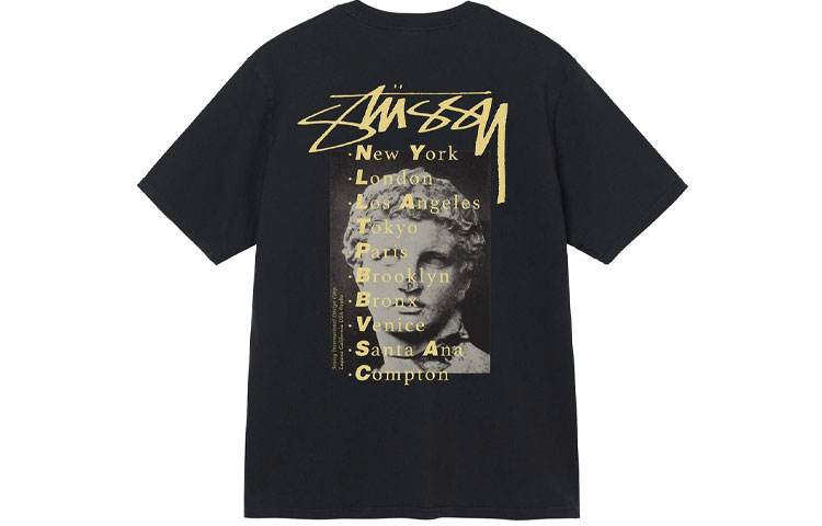 Футболка Stussy с пигментной покраской, натуральный белый — фото 2