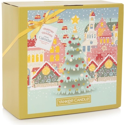 

Книга-календарь Адвента 2024 с 12 свечами и 12 чайными свечами Yankee Candle