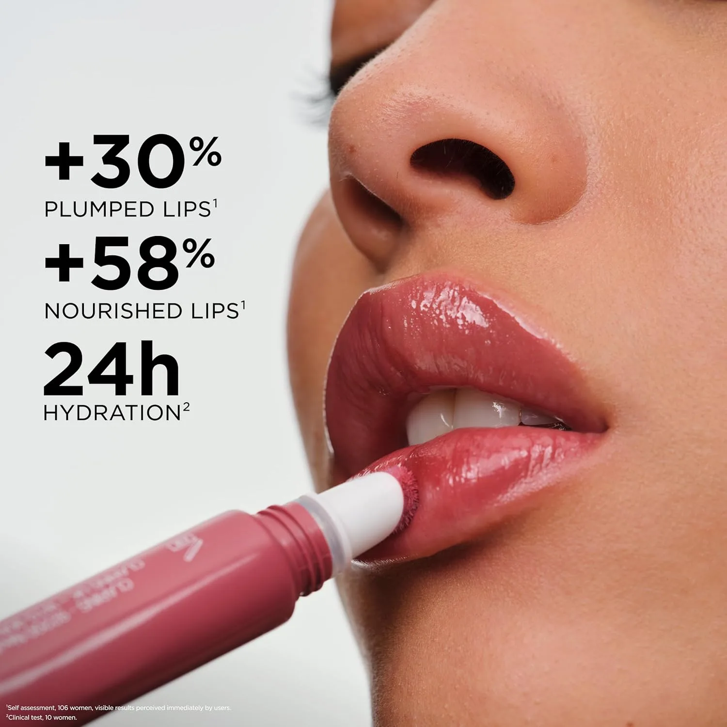 Блеск для губ Clarins Lip Perfector | Увлажняющий и придающий объем губам пептидный блеск | Мгновенный блеск с полупрозрачным мерцающим финишем | Нелипкая текстура с ароматом ванили | 0,35 унции, 17 Intense Maple - Nude Berry — фото 3
