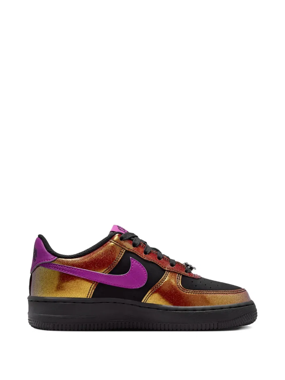 Кроссовки Air Force 1 LV8 "Glam Rock" Edition на шнуровке Nike Kids, черный — фото 2