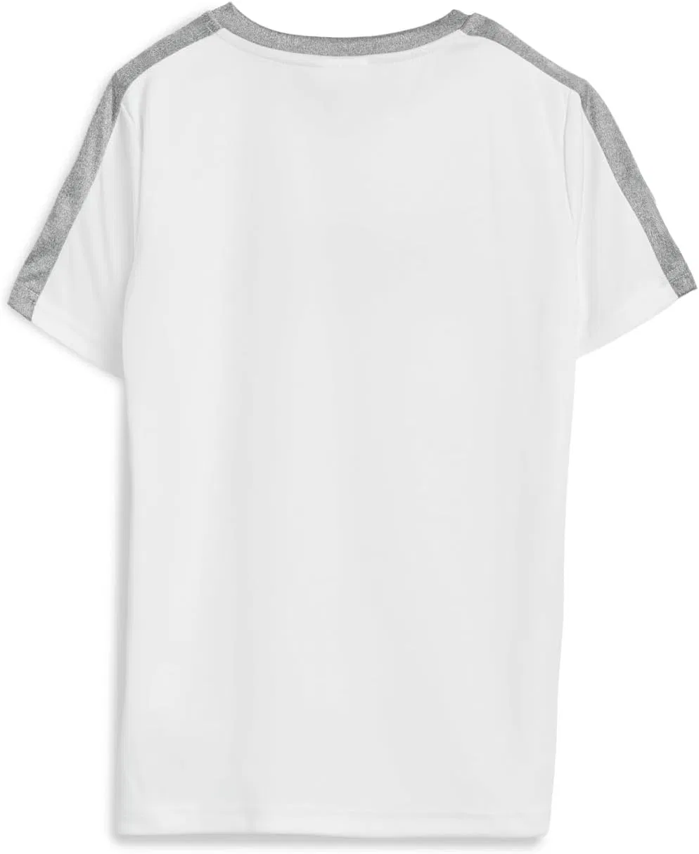Детский спортивный костюм PUMA с футболкой и шортами, Puma White — фото 2