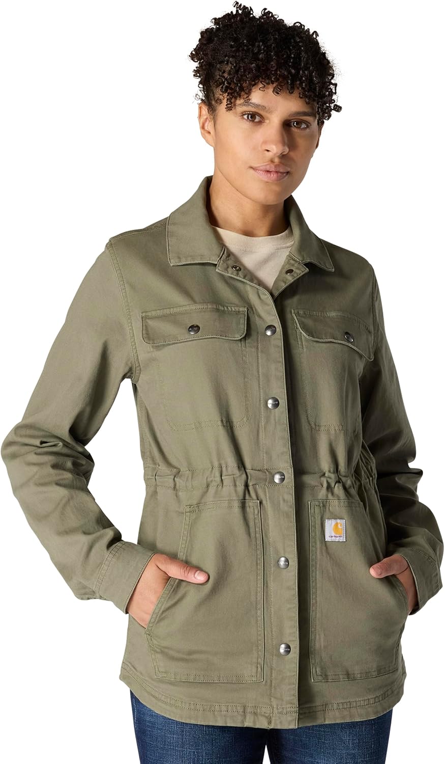 

Куртка Carhartt womens Tencel Fiber Series Relaxed Fit Canvas, Dusty Olive