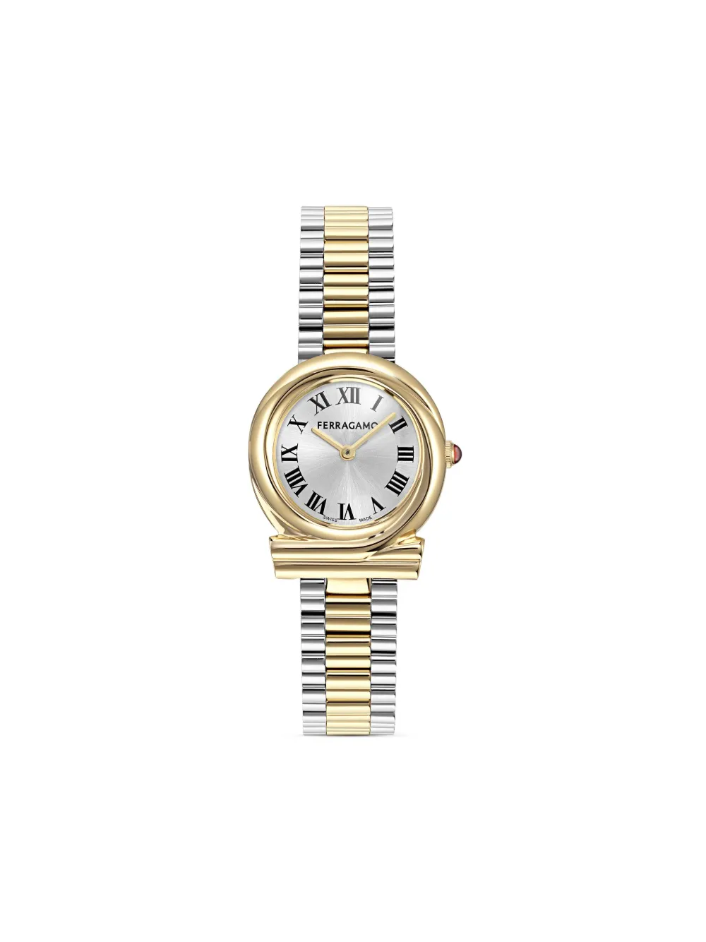

Наручные часы Gancini Twisted 28 мм Ferragamo, серебяный